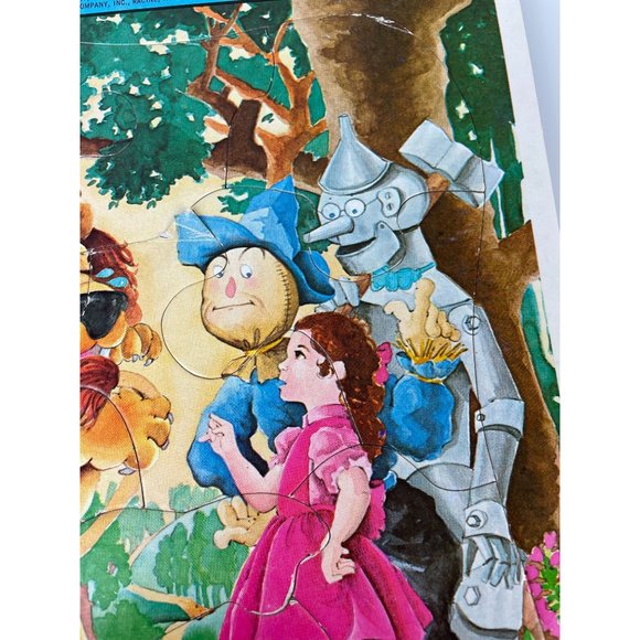 Vintage Whitman Wizard of Oz Frame Tray Puzzle12 Pieces 1976 Pre-School Toy - Picture 4 of 12